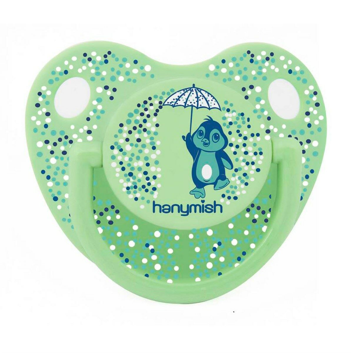 Hanymish Rainbow Silikon Damaklı Emzik No: 1 Yeşil