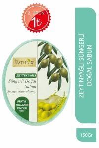 Naturix Doğal Süngerli Zeytinyağlı Sabun 150 gr