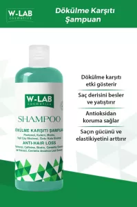 W-Lab Kozmetik Dökülme Karşıtı Şampuan 400 ml