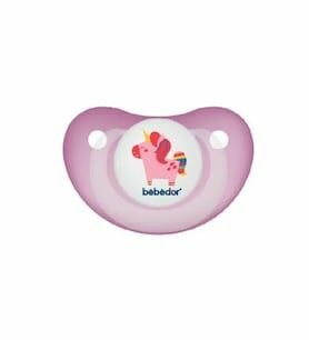 Bebedor 192 Classic Damaklı Emzik No: 2 6-18 Ay - Pembe