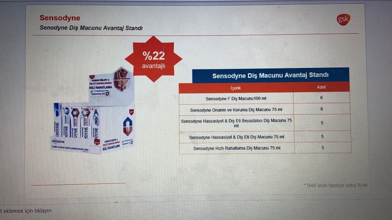Sensodyne Avantaj Paketı 2020
