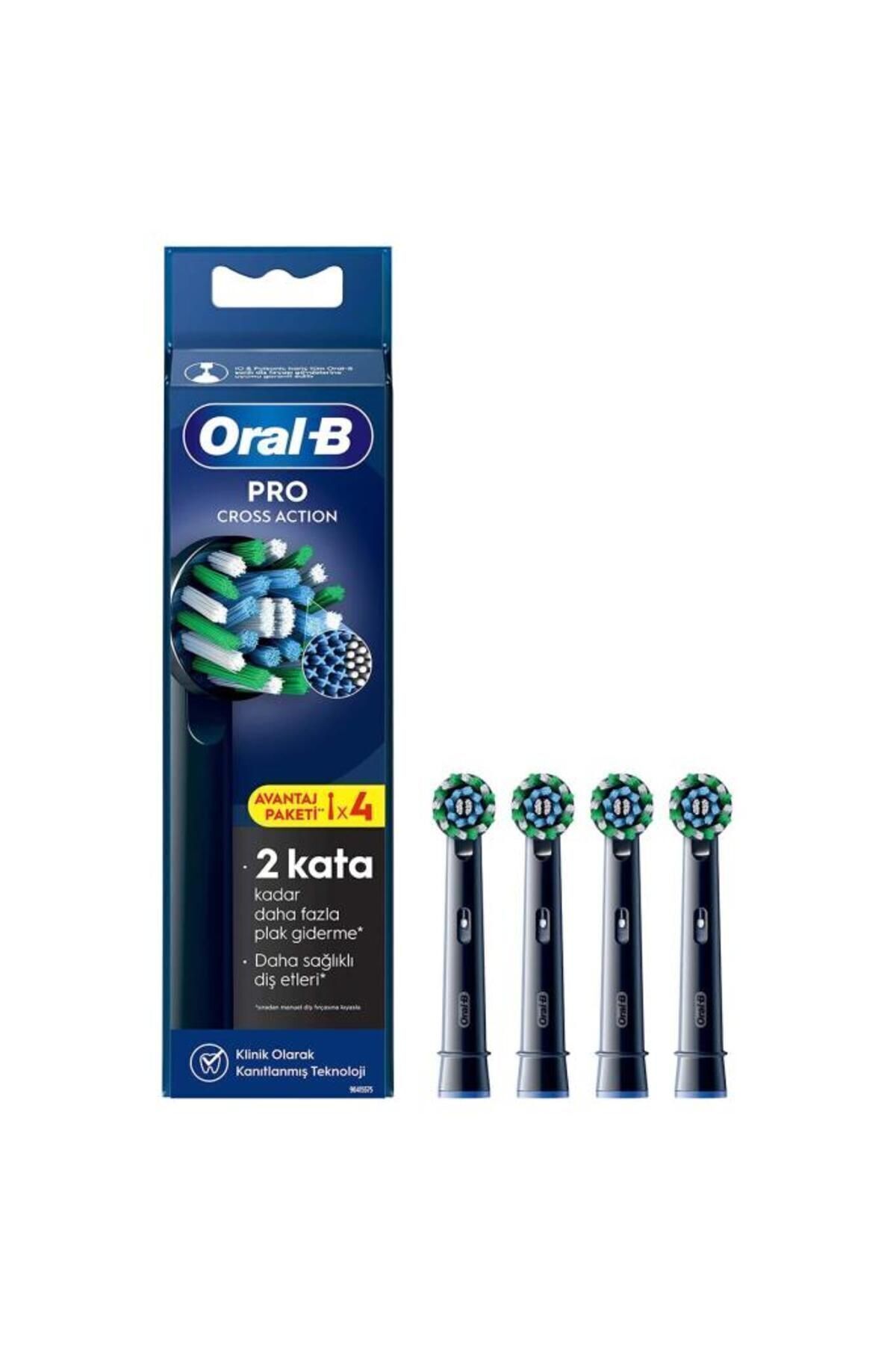 Oral-B Cross Action X-Filament Şarjlı Diş Fırçası Yedek Başlığı 4 Adet