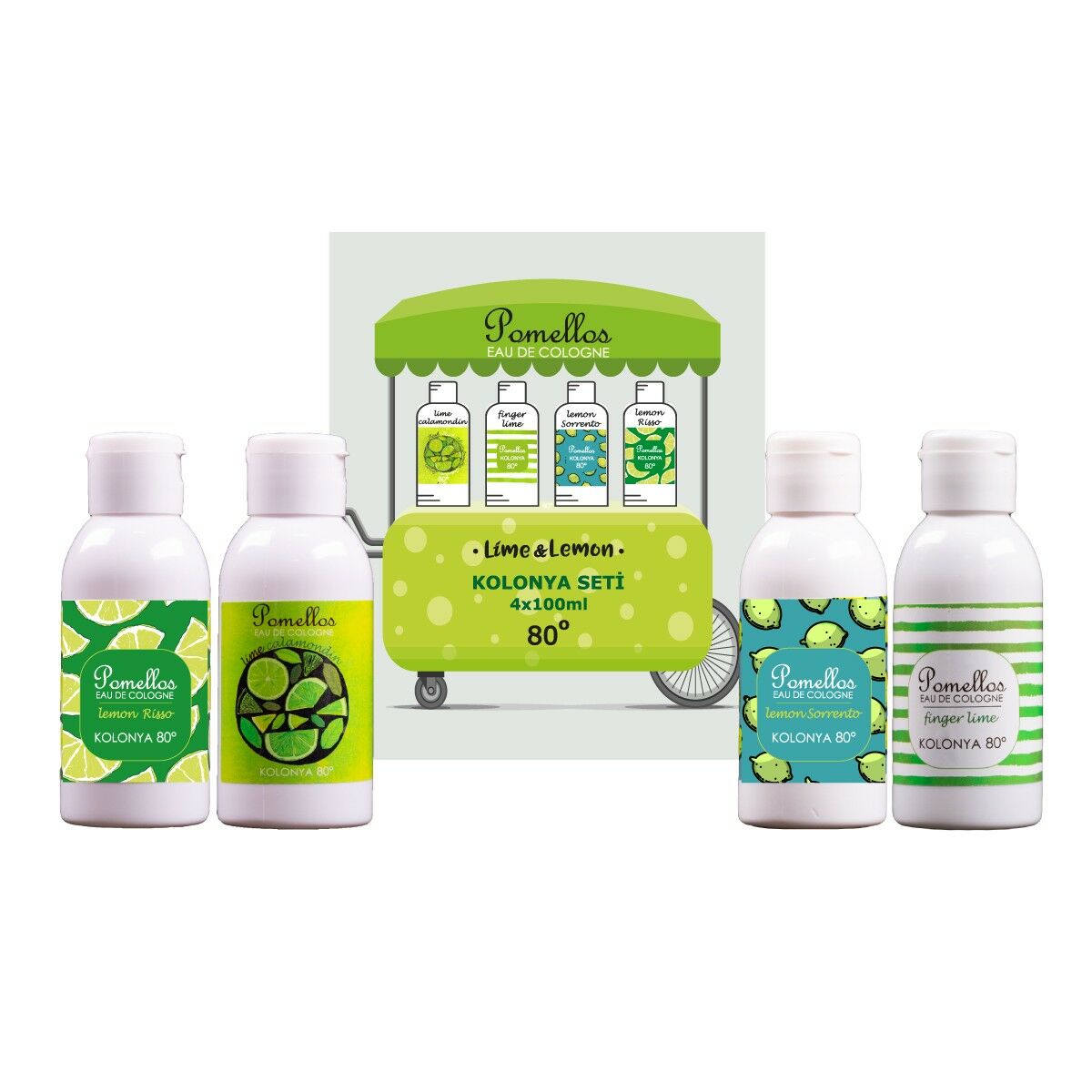 Pomellos Lime Calamondin Kolonya 100 ml