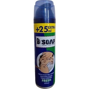 B-Soap Kremli Tıraş Köpüğü Fresh 225 ml