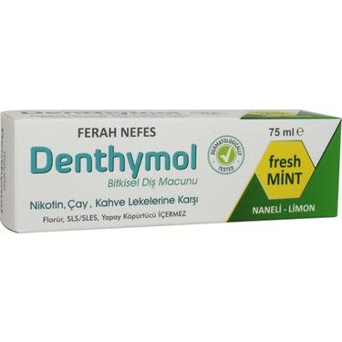 Denthymol Bitkisel Ferah Nefes Diş Macunu 75 ml
