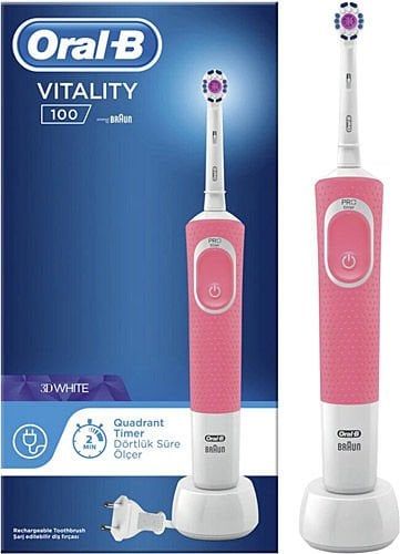 Oral-B Vitality Şarjlı Diş Fırçası D100 3D White Quadrant Timer