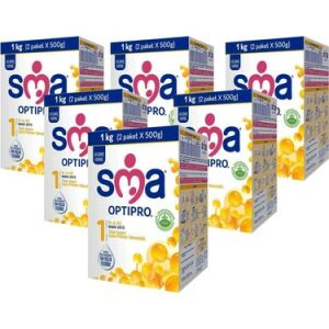 SMA Optipro Bebek Devam Sütü 1 1000 gr 6 Adet