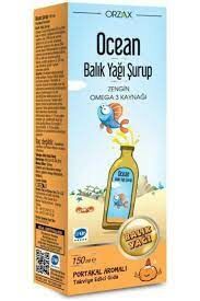 Ocean Omega 3 Portakallı Balık Yağı Şurubu 150 ml