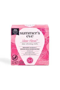Summer's Eve Sheer Floral Hassas Ciltler İçin Temizleme Bezleri 16 Adet