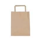 Morpack Düz Saplı Kraft Çanta 28x29x16 cm - 100 Adet