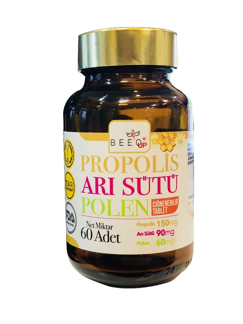 Bee`o Up Propolis Arı Sütü Polen Çocuklar İçin 60 Emme Tablet