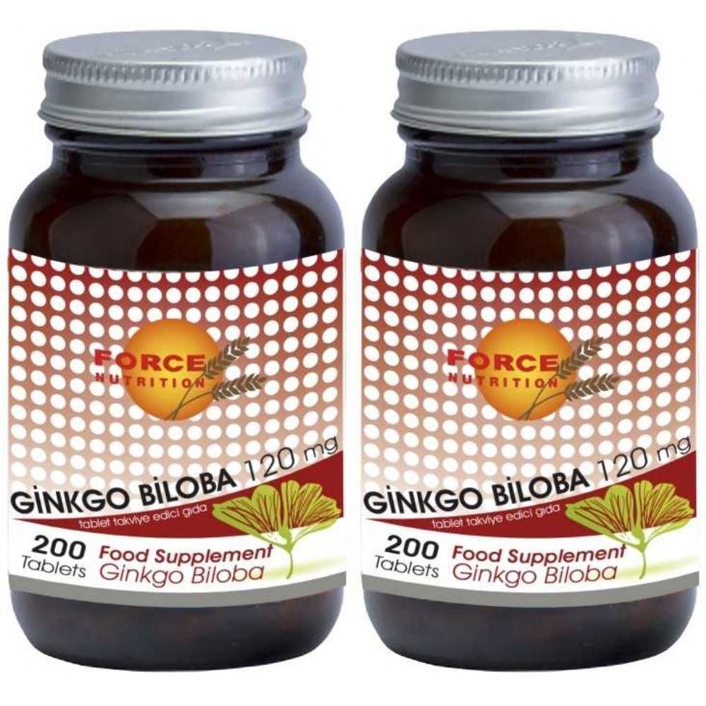 Force Nutrition Ginkgo Biloba 120 mg 200 Tablet - 2 Adet
