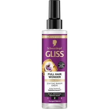 Gliss Full Hair Wonder Dökülme Karşıtı Sıvı Saç Kremi 200 ml