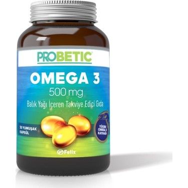 Probetic Omega 3 Balık Yağı 500 mg 30 Kapsül