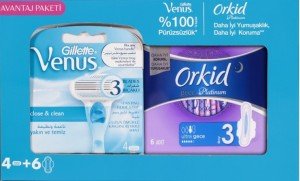 Gillette Venus Classic 4 Yedek+Orkid Hediye