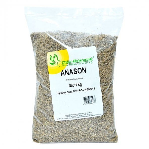 Doğan Anason Tohumu Doğal Tane 1000 gr