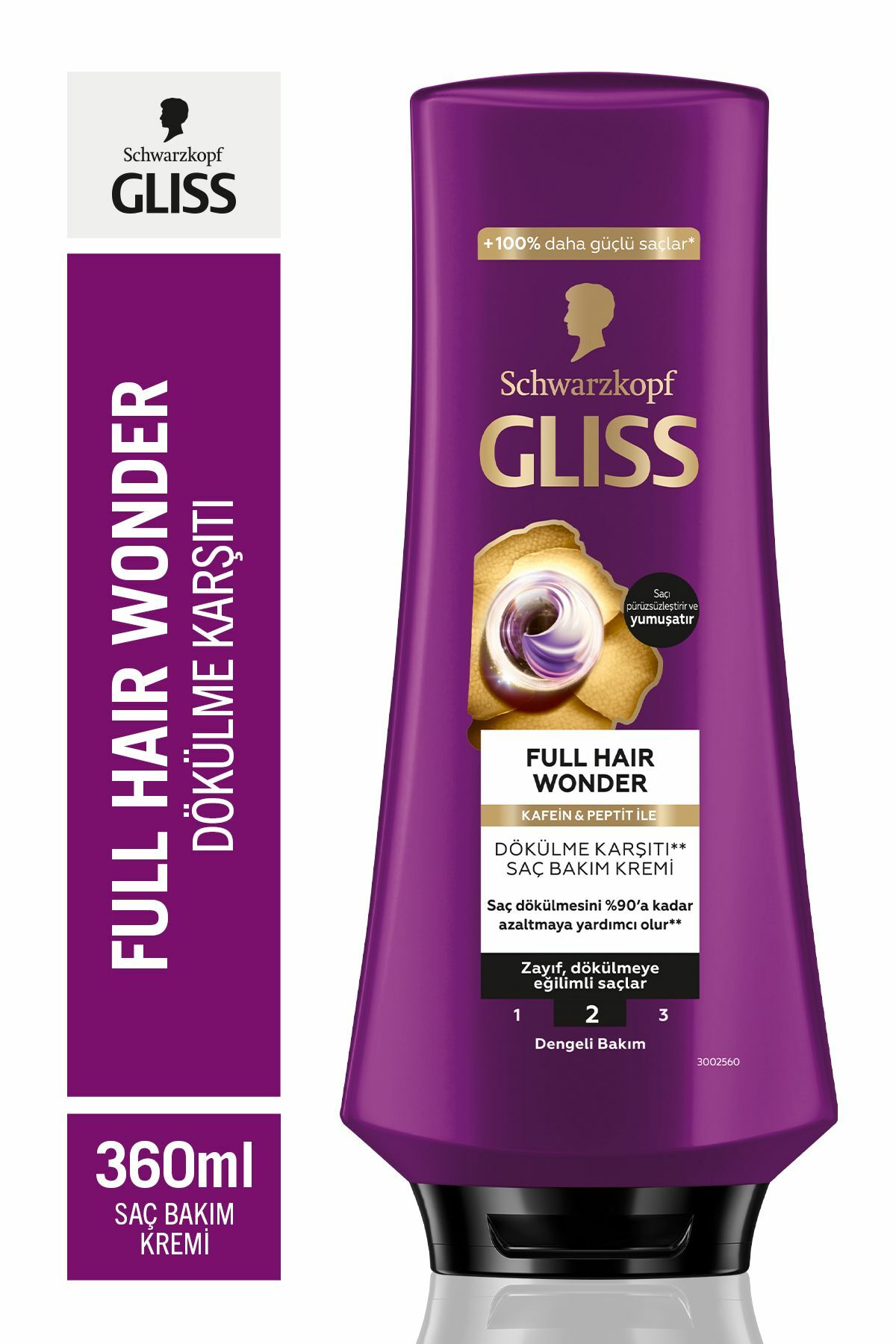 Gliss Full Hair Wonder Dökülme Karşıtı Saç Kremi 360 ml