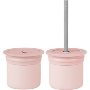 Oioi Ham Hüp Silikon Pipetli Bardak 6+ Ay - Pinky Pink /Powder Grey