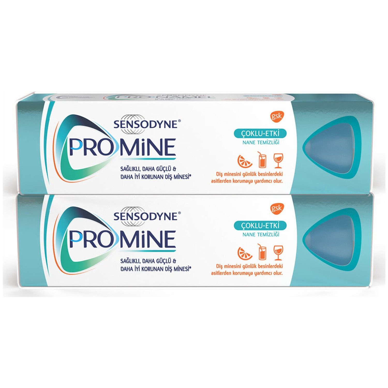 Sensodyne Diş Macunu Promine Çoklu Etki Nane Temizliği 75 ml 2'li