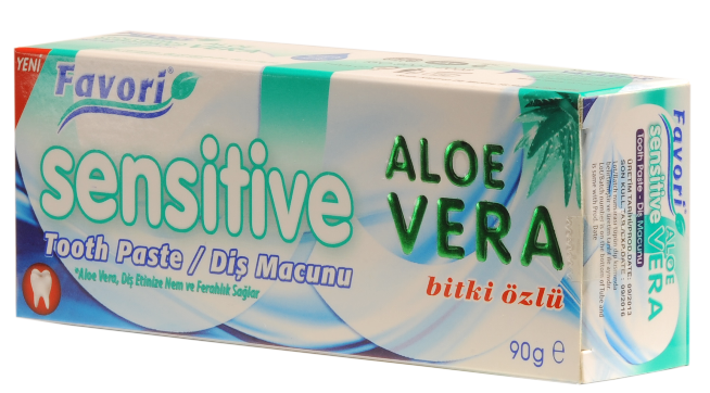 Sensitive Aloe Vera Özlü- Vitamin B5 Katkılı Diş Macunu 90 gr