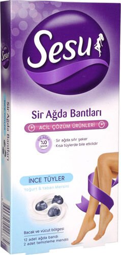 Sesu Tüm Vücut Sir Ağda Bantları 12 Adet