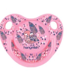 Hanymish Rainbow Silikon Damaklı Emzik No: 1 Pembe