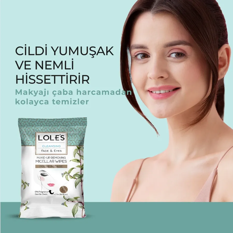 Lole's Gentle Cleansing Makyaj Temizleme Mendili 25 Adet