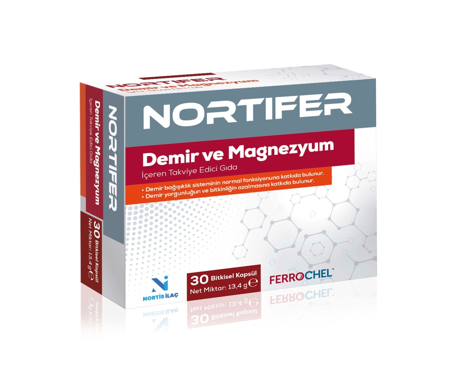Nortifer Demir ve Magnezyum 30 Tablet