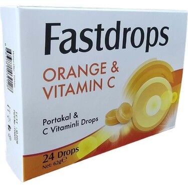 Fast Drops Portakal C Vitamini Pastil 24'lü