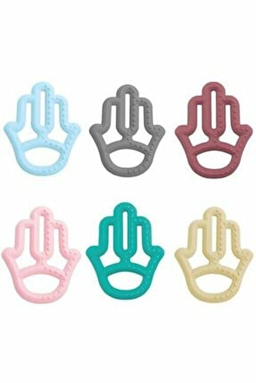 Oioi Annemin Eli Silikon Diş Kaşıyıcı - Pembe