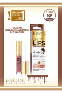 Eveline Oh My Lips Çikolatalı Dudak Büyütücü Dudak Parlatıcısı