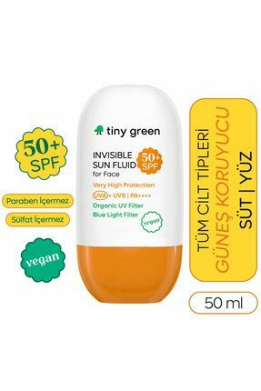 Tiny Green Güneş Losyonu SPF50+ 150 ml + Tiny Green Güneş Losyonu Çocuk SPF50+ 150 ml + Tiny Green Güneş Kremi Yüz SPF50+ 50 ml