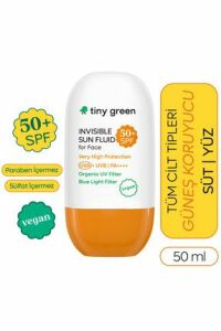 Tiny Green Güneş Losyonu SPF50+ 150 ml + Tiny Green Güneş Losyonu Çocuk SPF50+ 150 ml + Tiny Green Güneş Kremi Yüz SPF50+ 50 ml