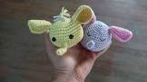 Amigurumi Aromaterapi Oyuncağı - Fil Anahtarlık