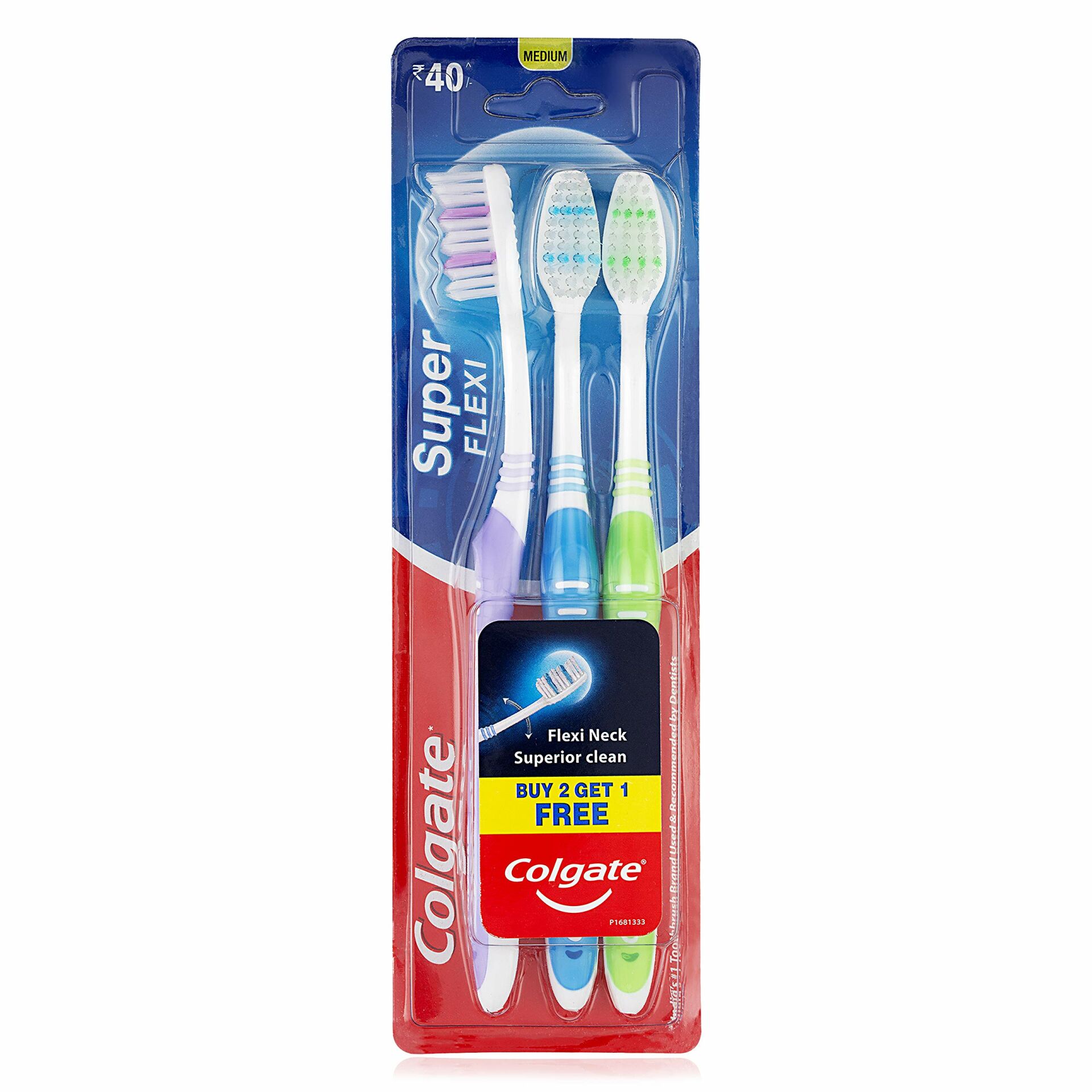 Colgate Super Flexi Diş Fırçası Medium 3'lü
