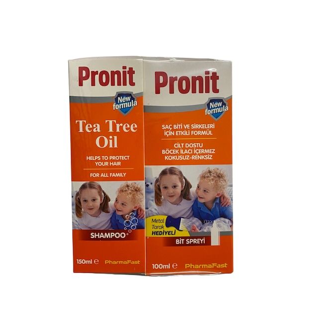 Pronit Bit Spreyi 100 ml + Şampuan 150 ml - Çelik Tarak Hediyeli