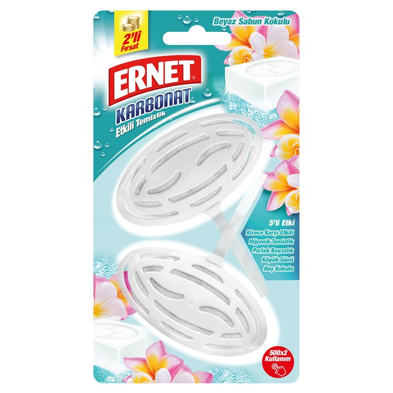 Ernet Süp Klozet Blok Çamaşir Suyu Katkili 2X40G