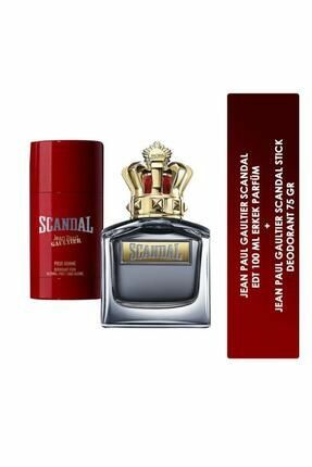 Jean Paul Gaultier Scandal Erkek Parfüm Seti EDT 100 ml + Stick Deodorant 75 gr