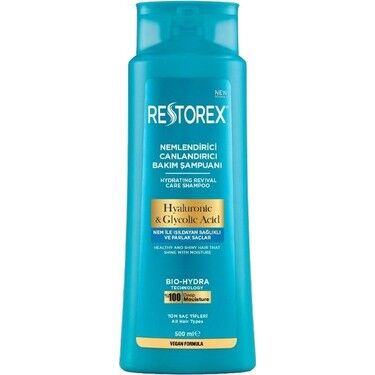 Restorex Hyaluronic Glycolic Acid Tüm Saç Tipleri Şampuan 500 ml
