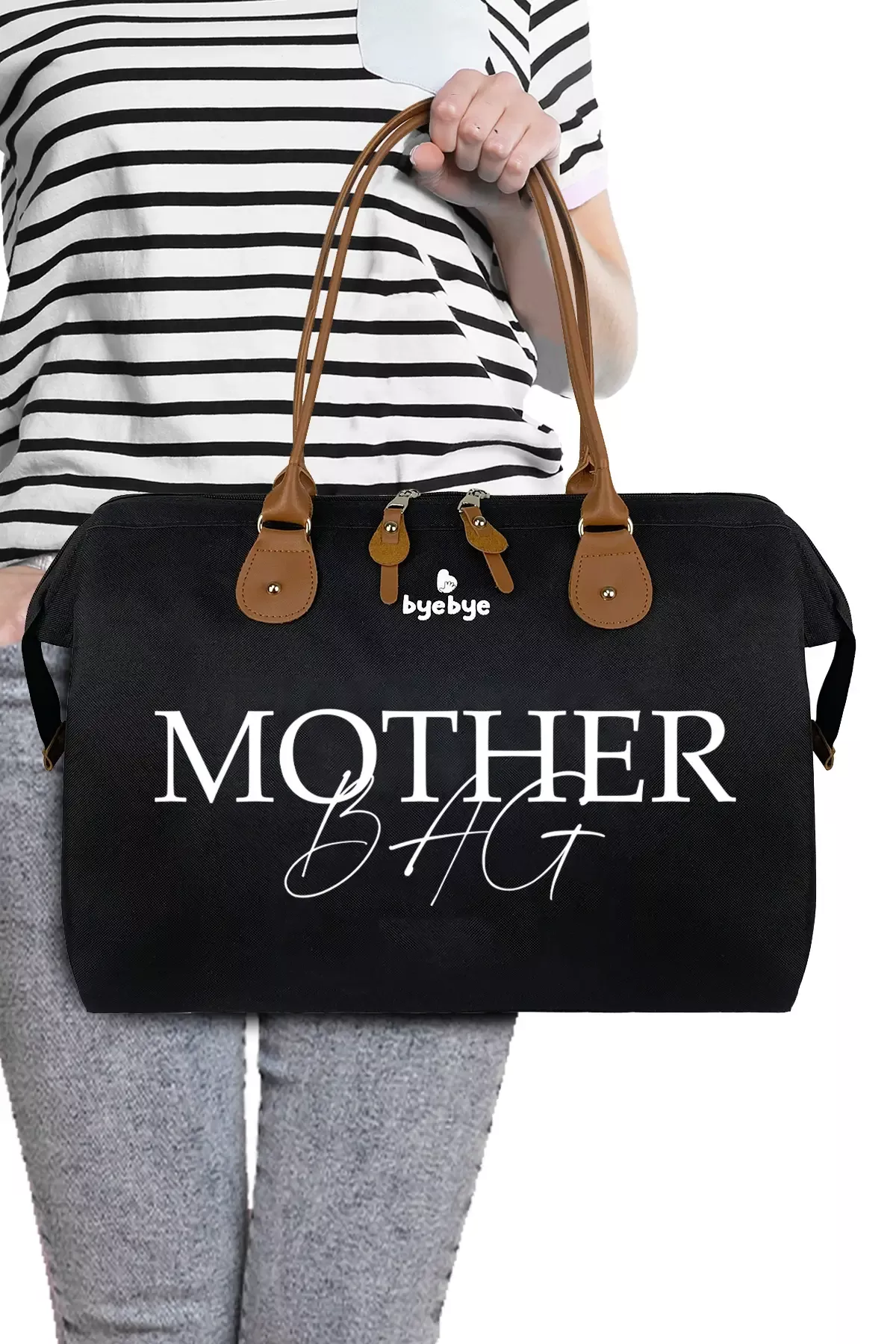 Stylo Byebye Mother Bag Anne Bebek Bakım ve Kadın Çantası Siyah