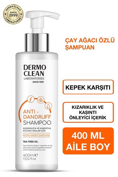 Dermo Clean Çay Ağacı Yağı Özlü Kepek Karşıtı Şampuan 400 ml