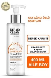 Dermo Clean Çay Ağacı Yağı Özlü Kepek Karşıtı Şampuan 400 ml