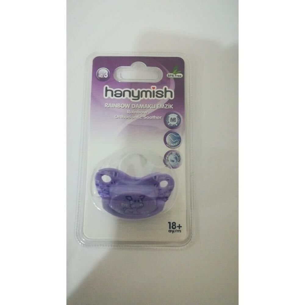 Hanymish Rainbow Damaklı Emzik 123 No: 3 Mor