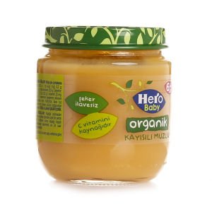 Hero Baby Organik Kayısılı Muzlu Kavanoz Maması 120 gr