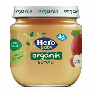 Hero Baby Kavanoz Maması Organik Elmalı 120 gr