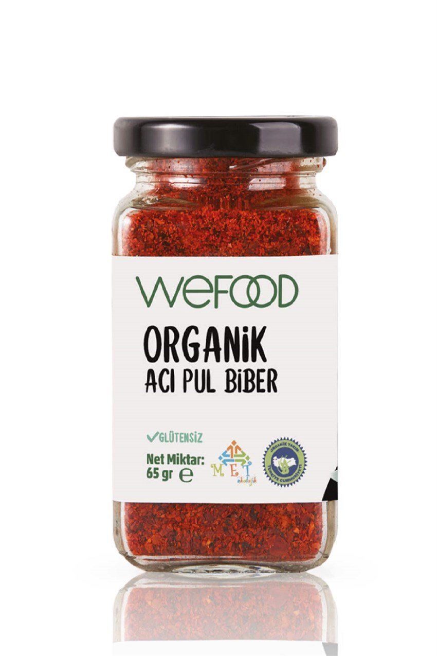 Wefood Organik Acı Kırmızı Pul Biber  65 gr