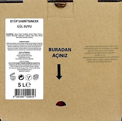 Eyüp Sabri Tuncer Gül Suyu 5 lt