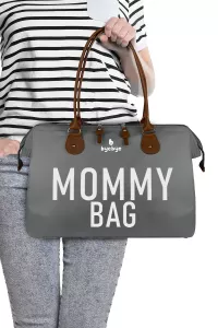 Stylo Byebye Mommy Bag Anne Bebek Bakım ve Kadın Çantası Gri