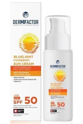 Dermfactor Yüz ve Vücut Güneş Kremi Leke Karşıtı SPF50+ 100 ml