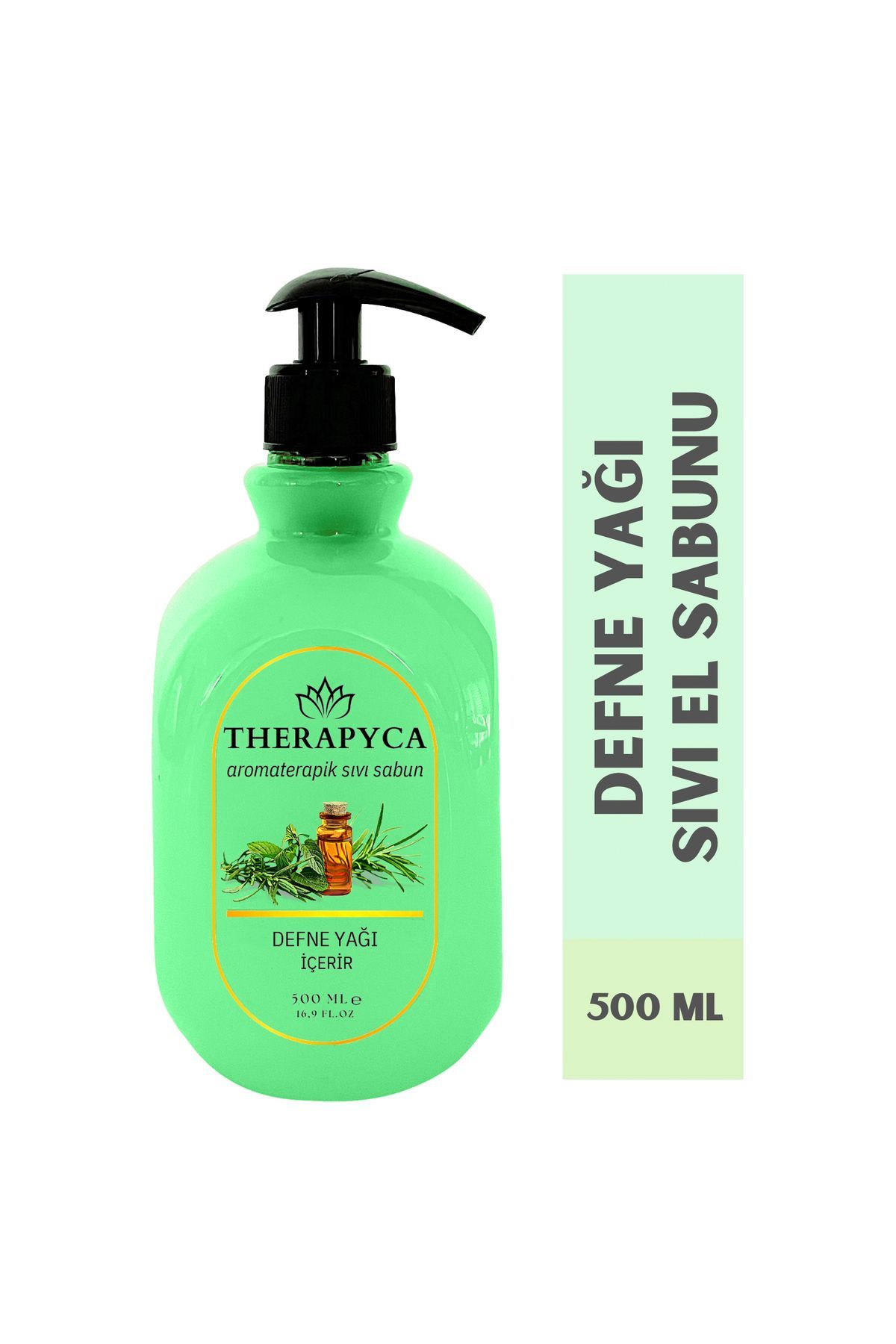 Therapyca Aromaterapik Sıvı Sabun Doğal Defne Yağı İçerir 500 ml